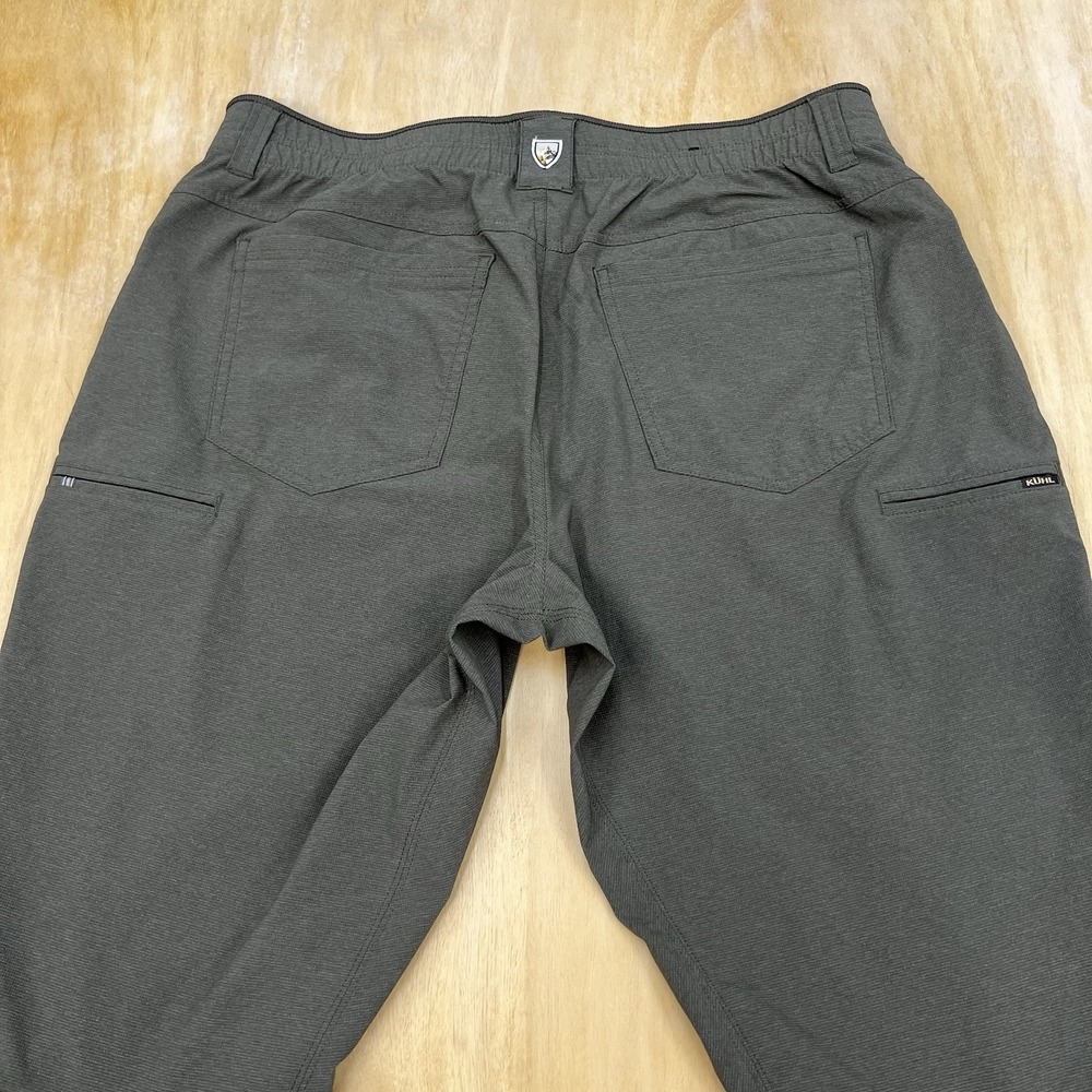 Kuhl Deceptr Chino Pants Mens 38x32 Slim Fit Tapered Leg Ripstop Stretch Green - Picture 5 of 13